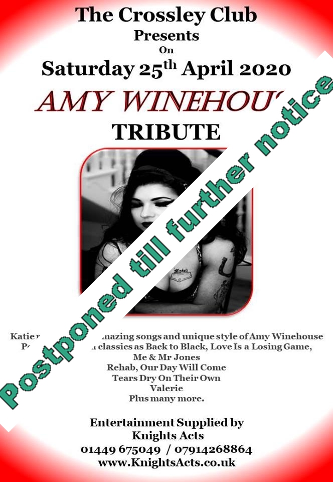Amy Winehouse-postponed till further notice